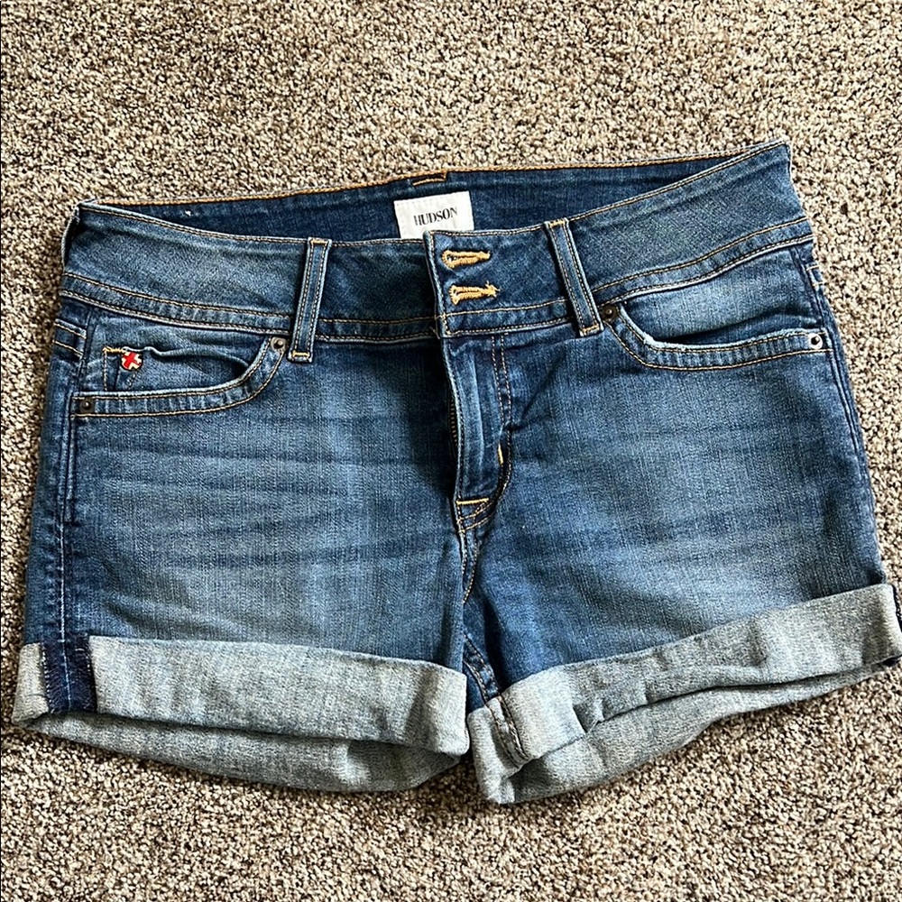 Hudson Jeans Women's Blue Denim Shorts